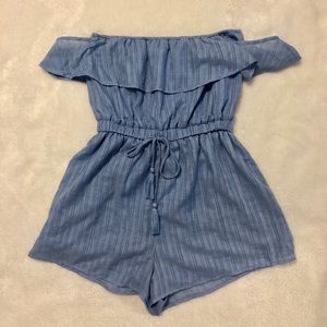 PacSun La Hearts off the shoulder Romper